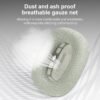 Náhradné ušné vankúšiky pre slúchadlá Apple AirPods Max, náhradné kožené náušníky, odolné proti potu, s magnetom, z proteínovej kože a pamäťovej peny (strieborné)