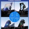 Držiak na mobilný telefón do auta pre Galaxy Z Fold/Flip s funkciou nabíjania, podporuje rýchle nabíjanie Qi 15 W s automatickým otočením o 90°, kompatibilný s modelmi Samsung Galaxy Z Fold/Z Flip 7/6/5/4/3/2, S25/S24