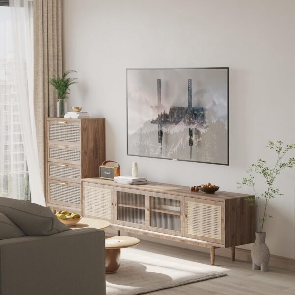 81ltD8Ra39L._AC_SL1500_.jpg Nástenný držiak BONTEC TV, sklopný držiak Ultraslim, univerzálny pre LCD/LED/plazmové televízory s uhlopriečkou 23–60 palcov (ploché aj zakrivené), max. VESA 400 x 400, nosnosť až 45 kg