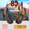 81pQ3axS3ML._AC_SL1500_.jpg Slúchadlá WorWoder Bluetooth typu Over-Ear, s výdržou 80 hodín, Hi-Fi stereo slúchadlá s hlbokými basmi, bezdrôtové slúchadlá s mikrofónom pre iPhone/Android/PC/mobilné telefóny/TV