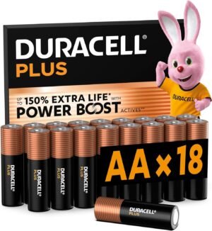 Batérie DURACELL Plus AA (balenie 18 ks) – alkalické batérie 1,5 V