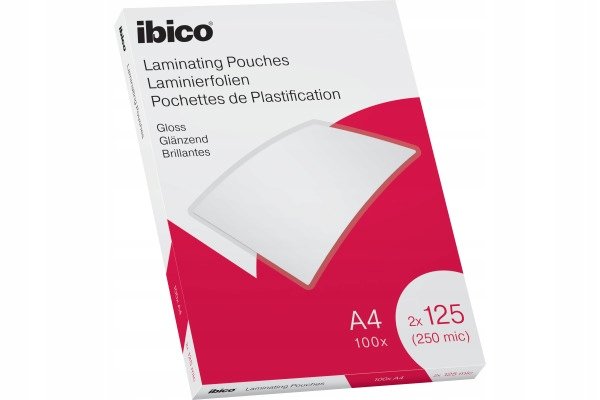 84d0593a4ef8aebad9764d38a0ac.jpg Polomatná laminovacia fólia A4 Ibico 100 mikrónov, 20 hárkov v balení