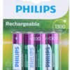 8688b68f4149bac7a67d31fb8972.jpg AA batérie (R6) Philips 1300 mAh NiMH 4 ks