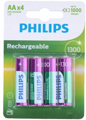 8688b68f4149bac7a67d31fb8972.jpg AA batérie (R6) Philips 1300 mAh NiMH 4 ks