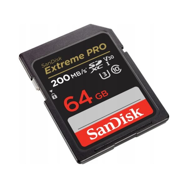 89991ab34d06b725306811fcbe5e.jpg Pamäťová karta SanDisk Extreme PRO 64 GB SDXC 200/90 MB/s V30