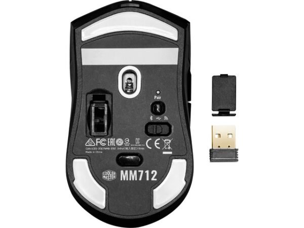 Cooler Master MM712 Bezdrôtová herná myš, optická, USB, ľahká, čierna