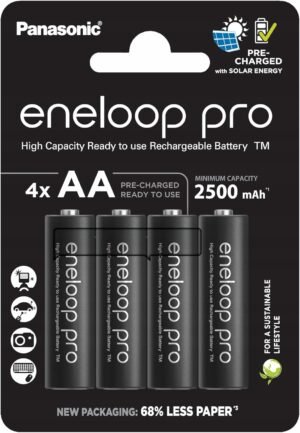 Akumulátory Panasonic eneloop pro 4x AA 2500 mAh BK-3HCDE/4BE