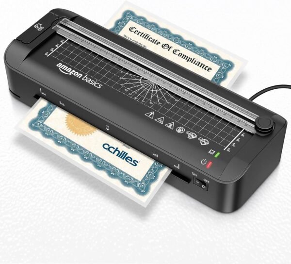 9876813543feb02853a8a8809080.jpg Laminátor AmazonBasic B09Q9679P1 na teplú lamináciu