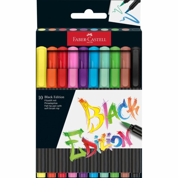 a6f0ee7b4fbe907bd310769eb464.jpg Štetcové fixky Black Edition x10 Faber-Castell