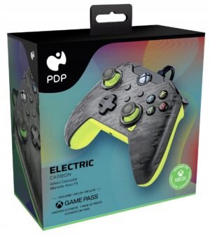 b28a00bc4f438c46230c4672cce5.jpg PDP Xbox Ovládač drôtový Electric Carbon