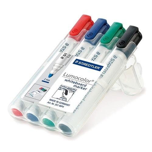 Popisovač na bielo tabuľu, viacfarebný Staedtler, 4 ks