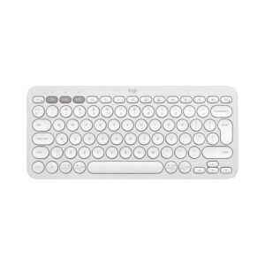 Klávesnica Logitech Pebble Keys 2 K380s Bluetooth multi-device biela tónovaná