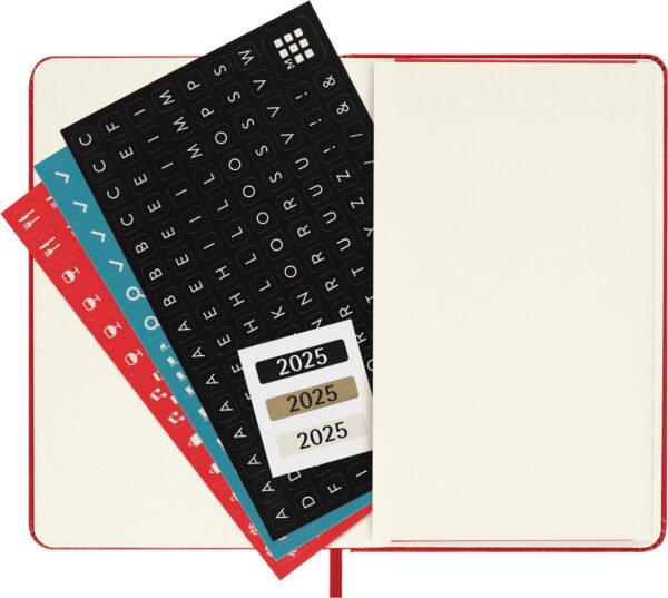 Knižkový diár 2025 A6 Moleskine červený