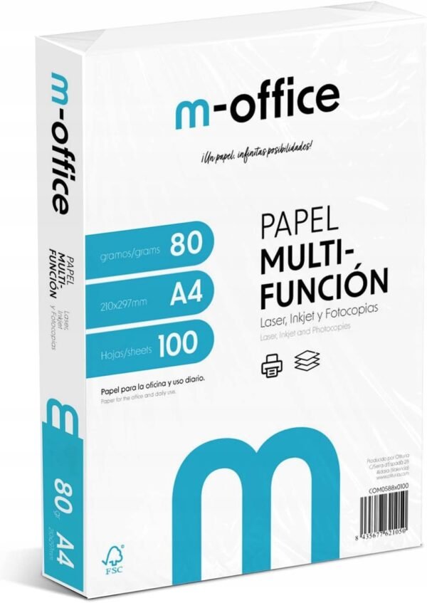 d6092f76449898d9225a731945da.jpg Kancelársky papier M-OFFICE, formát A4, 80g, 100 listov