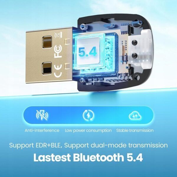 Bluetooth adaptér do PC 5.4, hardvérový kľúč Bluetooth