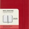 Knižkový diár 2025 A6 Moleskine červený