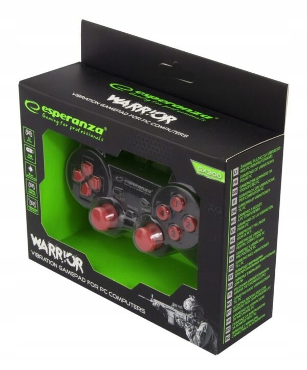 edc9a89b412f8f21a133c76e1e6a.jpg Káblový gamepad Esperanza EGG102R WARRIOR