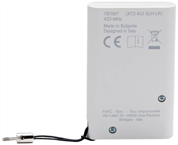 f1e577014a27925f8c7f4fc80a51.jpg FAAC XT2 433MHz DIAĽKOVÝ OVLÁDAČ NA BRÁNU BIELY