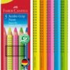 Farbičky Faber-Castell Jumbo Neon 5 ks