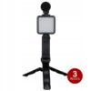 fad4eb4b41a996712ce237d765a7.jpg Grundig Statív na telefón s lampou a mikrofónom - Tripod s LED diódami, 3 režimy