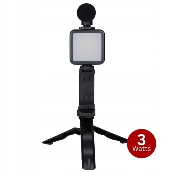 fad4eb4b41a996712ce237d765a7.jpg Grundig Statív na telefón s lampou a mikrofónom - Tripod s LED diódami, 3 režimy