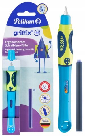 fb1a068046ceb6379d1305a65a16.jpg PLNIACE PERO PELIKAN GRIFFIX PRE PRAVÁKOV, MIX FARIEB, 12 KS, DISPLAY