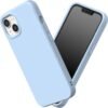 RhinoShield SolidSuit — tenký nárazuvzdorný kryt na iPhone 13 a iPhone 14 ľadovo modrý
