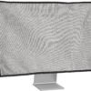 kwmobile KWM000017VG002C — ľanový ochranný obal na monitor 31 – 32", svetlosivý