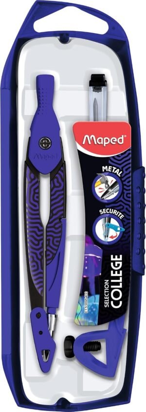 Maped Open Deepsea Paradise — kovové školské kružidlo s tuhou, puzdrom na tuhy a krúžkom