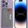 ÁRBOLORO — priehľadný silikónový kryt na iPhone 14 Pro s priečinkom na 2 karty
