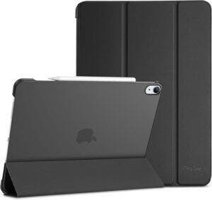 ProCase — trojdielne puzdro na iPad Air 13 M2/M3/M4 s matným priesvitným chrbtom čierne