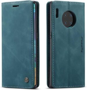 mvced — knižkové puzdro z umelej kože na Huawei Mate 30 Pro s funkciou stojana modré