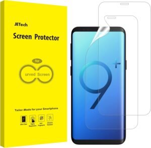 JETech — ochranná TPU fólia na Samsung Galaxy S9+ kompatibilná s obalmi, 2 kusy