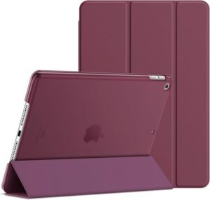JETech — puzdro na iPad 10,2 (9., 8. a 7. generácia) s automatickým uspaním burgundské