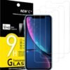 NEW'C — tvrdené sklo na iPhone 11 a iPhone XR 6,1 palca, 3 kusy, hrúbka 0,33 mm