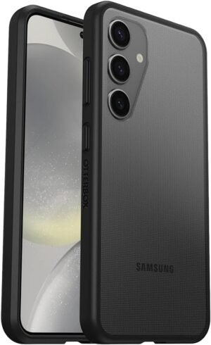 OtterBox Sleek — tenký nárazuvzdorný kryt na Samsung Galaxy S24 priehľadný s čiernym rámom