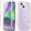 LAPOPNUT — priehľadný dvojvrstvový obal 360° na iPhone 13 s ochranou displeja