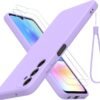 THIYUFUNS — silikónový kryt na Samsung Galaxy A05s 4G s 2 tvrdenými sklami fialový