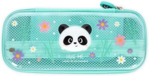Legami Wonderwow Panda — peračník s 2 priehradkami, držiakom na perá a sieťkou 23 x 11 x 5 cm