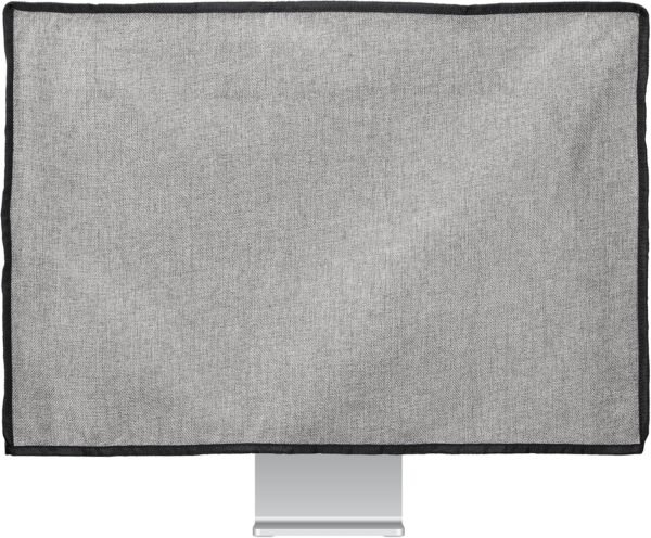 kwmobile KWM000017VG002C — ľanový ochranný obal na monitor 31 – 32", svetlosivý