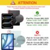 ProCase — puzdro so stojanom a priesvitným chrbtom na iPad Pro 13 M4/M5 čierne