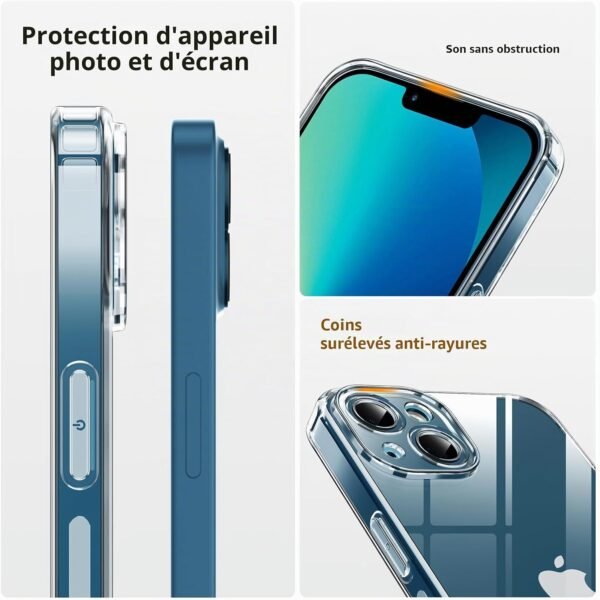 Coiwxmoi — priehľadný TPU kryt na iPhone 13 s nastaviteľnou šnúrkou na krk, šnúrka tmavozelená
