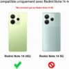 Cresee — priehľadný kryt na Xiaomi Redmi Note 14 4G z mäkkého TPU so zosilnenými rohmi