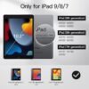 JETech — puzdro na iPad 10,2 (9., 8. a 7. generácia) s automatickým uspaním burgundské