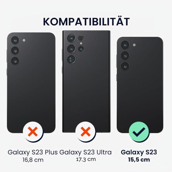 kwmobile — pružný TPU obal na Samsung Galaxy S23 s podporou bezdrôtového nabíjania modrozelený