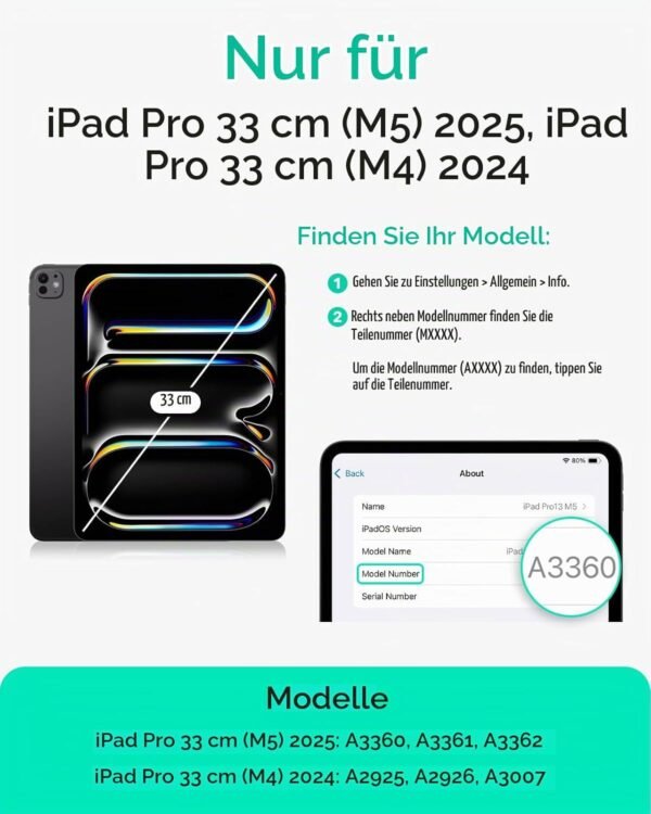 ESR Rebound 360 — puzdro na iPad Pro 13 M4/M5 s odnímateľným magnetickým krytom sivé