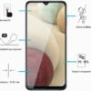 NEW'C — tvrdené ochranné sklo na Samsung Galaxy A12 s tvrdosťou 9H a hrúbkou 0,33 mm 2 ks
