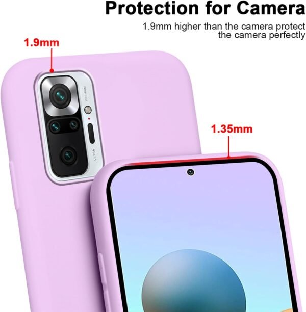 Vauki — silikónový kryt na Xiaomi Redmi Note 10 Pro 4G s nastaviteľnou šnúrkou na krk fialový