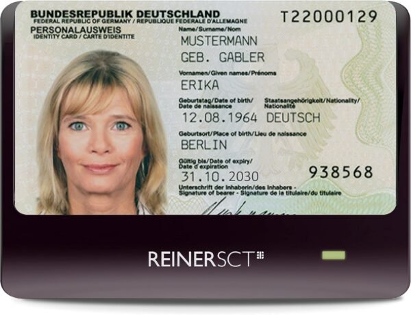 REINER SCT cyberJack RFID basis — bezkontaktná čítačka nemeckého preukazu nPA a eID, čierna