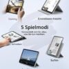 ESR Rebound 360 — puzdro na iPad Pro 13 M4/M5 s odnímateľným magnetickým krytom sivé